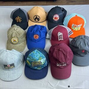Lot of 11 Colorado Craft Beer Brewery Hats Odell Upslope New Belgium Left Hand